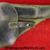 Walther, P-38, Holster, German, WWII, Dated, 1943, black, leather, breakaway, pattern, JOA, WaA706, Original, Collectible, Germany, P38, P.38, P 38, WW2