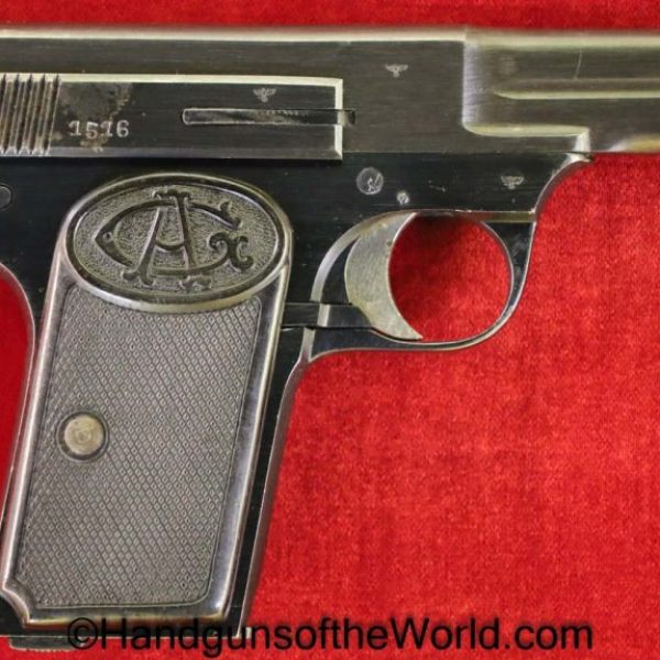 Armand Gavage, Pocket, 7.65mm, German, WWII, Test Proofed, Gavage, Armand, Germany, WW2, Belgian, Belgium, Proofed, Test, Handgun, Pistol, C&R, Collectible