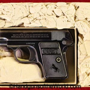 Colt, 1908, .25, 1916, with Box, with Docs, Boxed, Handgun, Pistol, C&R, Collectible, VP, Vest Pocket, 25, acp, auto, 6.35, 6.35mm, Model, Americana, USA, US