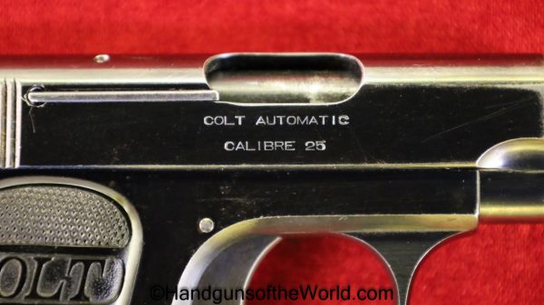 Colt, 1908, .25, 1912, with Box, Boxed, VP, Vest Pocket, 25, acp, auto, 6.35, 6.35mm, Handgun, Pistol, C&R, Collectible, Americana, Hand gun