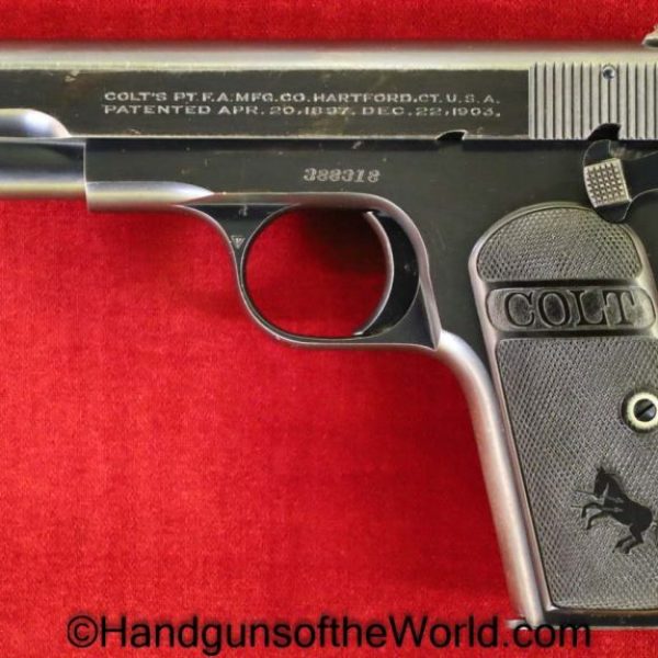 Colt, 1903, Hammerless, .32 acp, 1921, 32, .32, acp, auto, Pocket, Pocket Hammerless, Model, Handgun, Pistol, C&R, Collectible, 7.65, 7.65mm, Americana
