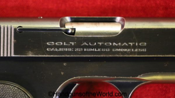 Colt, 1903, Hammerless, .32 acp, 1921, 32, .32, acp, auto, Pocket, Pocket Hammerless, Model, Handgun, Pistol, C&R, Collectible, 7.65, 7.65mm, Americana