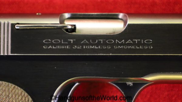 Colt, 1903, Hammerless, .32 acp, 1932, 32, .32, acp, auto, Pocket, Pocket Hammerless, Model, Handgun, Pistol, C&R, Collectible, 7.65, 7.65mm, Americana