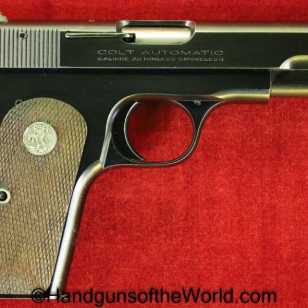 Colt, 1903, Hammerless, .32 acp,  1932, 32, .32, acp, auto, Pocket, Pocket Hammerless, Model, Handgun, Pistol, C&R, Collectible, 7.65, 7.65mm, Americana