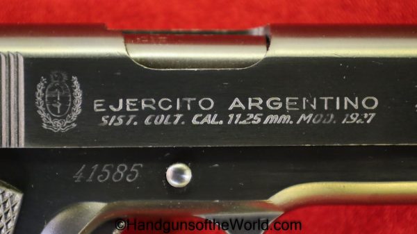 DGFM, 1927, .45acp, Argentine, Army, Shooter Grade, Shooter, Model, Argentina, 45, .45, acp, auto, Handgun, Pistol, C&R, Collectible, 1911, Vintage