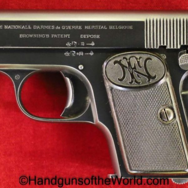 FN, Browning, 1906, 6.35mm, 1905, Handgun, Pistol, C&R, Collectible, VP, Vest Pocket, 6.35, 25, .25, acp, auto, Belgian, Belgium, Hand gun, Vintage