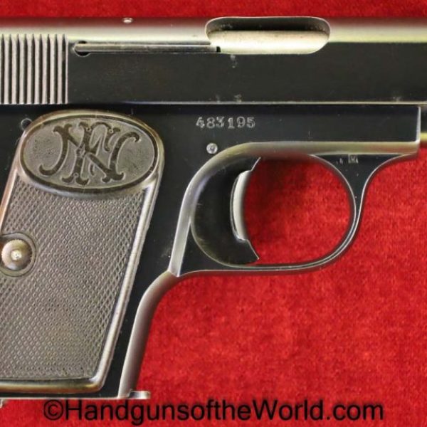 FN, Browning, 1906, 6.35mm, 1905, Handgun, Pistol, C&R, Collectible, VP, Vest Pocket, 6.35, 25, .25, acp, auto, Belgian, Belgium, Hand gun, Vintage