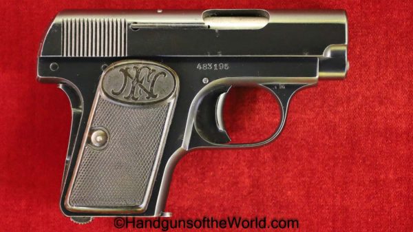 FN, Browning, 1906, 6.35mm, 1905, Handgun, Pistol, C&R, Collectible, VP, Vest Pocket, 6.35, 25, .25, acp, auto, Belgian, Belgium, Hand gun, Vintage