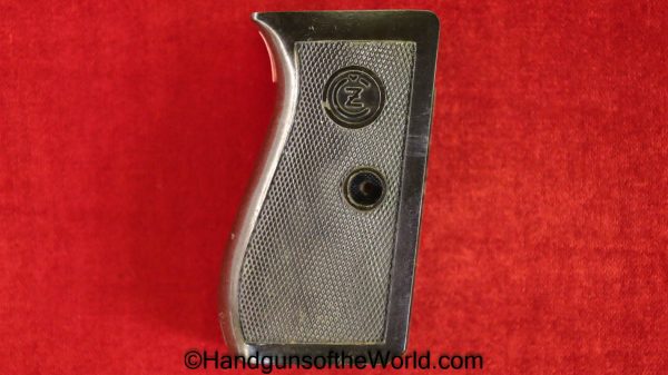 CZ-27, Grips, Grip, Original, Collectible, CZ, 27, CZ27, CZ 27, Czech, WWII, WW2, Czechoslovakia, German, Germany, Handgun, Pistol, Real, Old, Logo