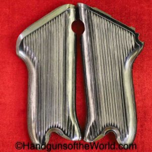 Luger, P.08, Grips, Lined, black, Bakelite, Original, Collectible, EG, East German, East, German, Germany, East Germany, P08, P 08, P-08, Grip, Set, Pair