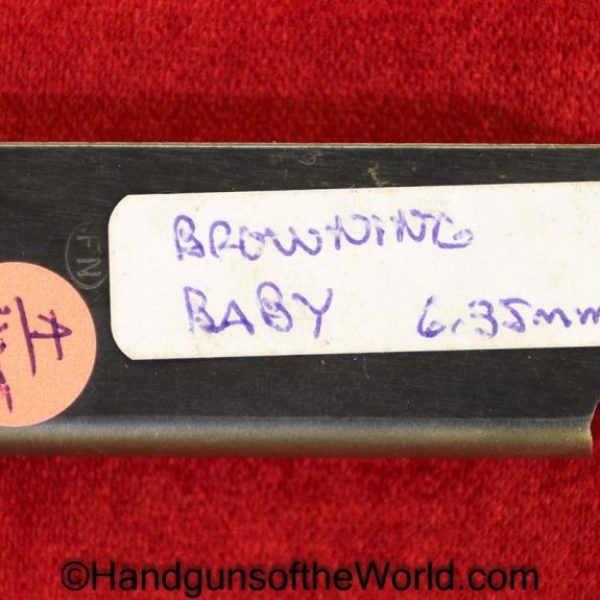 Browning, Baby, 6.35mm, Magazine, Clip, Mag, Original, Collectible, Belgian, Belgium, 6.35, 25, .25, acp, auto, Handgun, Pistol, Hand gun