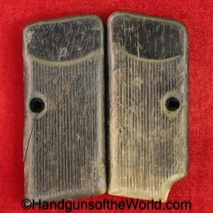 Beretta, 1915, 7.65mm, Frame, Grips, Grip, Pair, Set, Original, Collectible, 7.65, 32, .32, acp, auto, Handgun, Pistol, Wood, Wooden, Model, Walnut