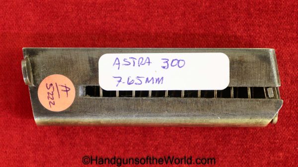 Astra, 300, .32, Magazine-Clip, Mag, Magazine, Clip, Original, Collectible, 32, acp, auto, 7.65, 7.65mm, Spain, Spanish, WWII, WW2, Era, German, Germany