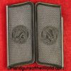 Savage, 1907, Grips, Original, Collectible, Grip, Pair, Set, Americana, Model, Hard, Rubber, Black, Handgun, Pistol, Hand gun, Old, Real, Vintage