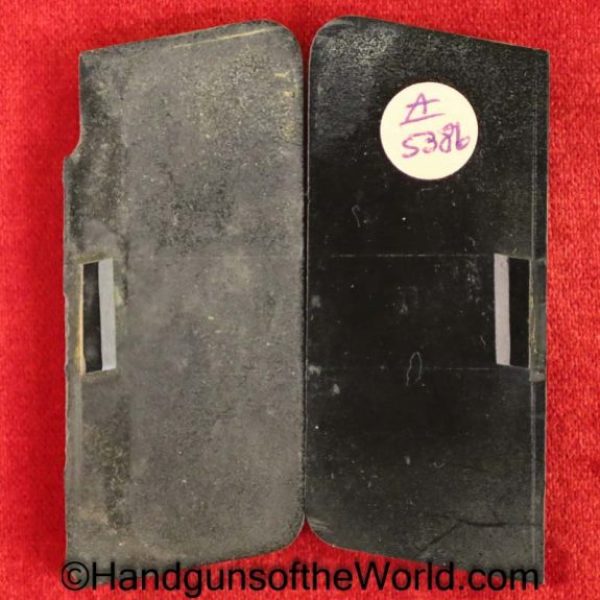 Savage, 1907, Grips, Original, Collectible, Grip, Pair, Set, Americana, Model, Hard, Rubber, Black, Handgun, Pistol, Hand gun, Old, Real, Vintage