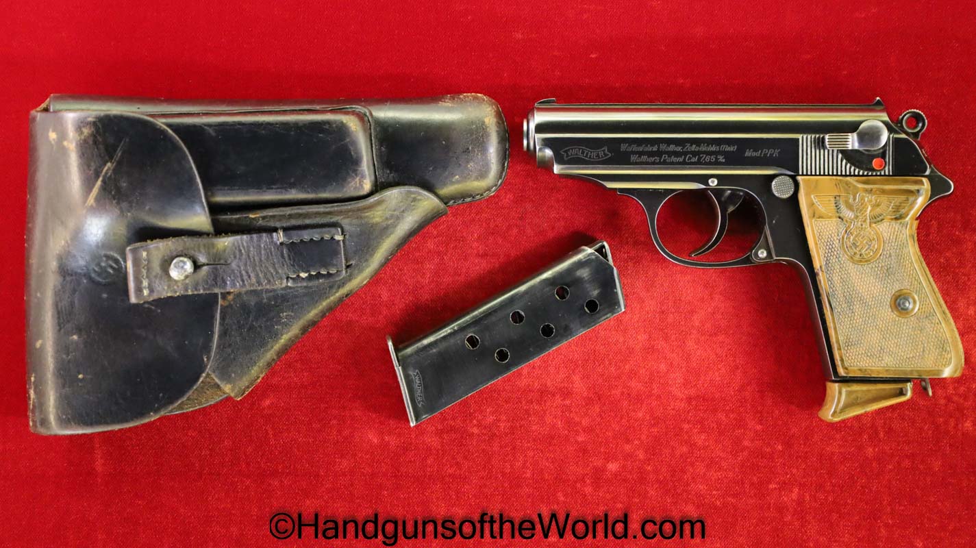 Walther, PPk, 7.65mm, Party Leader, with Holster, German, Germany, NSDAP, Handgun, Pistol, C&R, Collectible, Pocket, 7.65, 32, .32, acp, auto, Hand gun