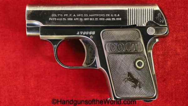 Colt, 1908, .25, 1918, Handgun, Pistol, C&R, Collectible, VP, Vest Pocket, 25, acp, auto, 6.35, 6.35mm, Model, Americana, American, USA, US, America