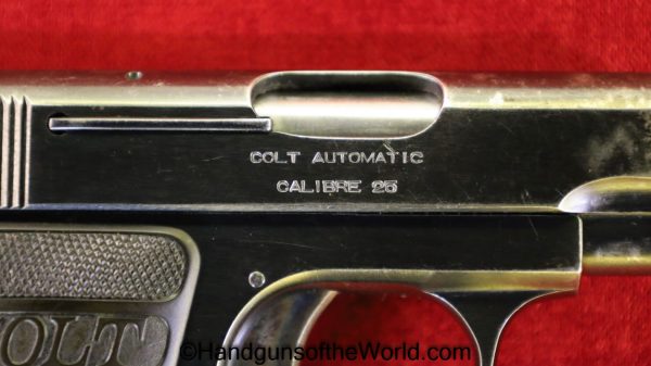 Colt, 1908, .25, 1918, Handgun, Pistol, C&R, Collectible, VP, Vest Pocket, 25, acp, auto, 6.35, 6.35mm, Model, Americana, American, USA, US, America