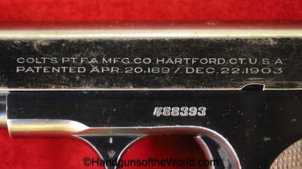 Colt, 1903, Hammerless, .32, 1928, 32, acp, auto, Pocket, Handgun, Pistol, C&R, Collectible, Model, M, 7.65, 7.65mm, Pocket Hammerless, Americana, USA