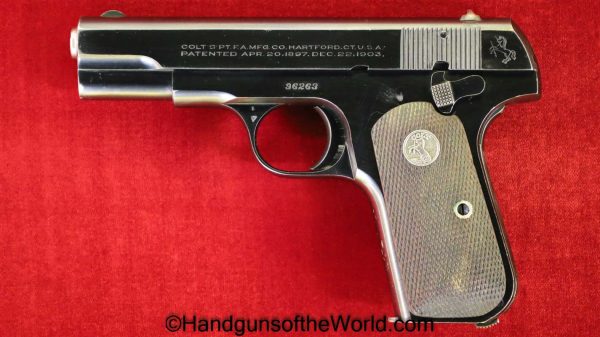 Colt, 1908, .380, 1929, Pocket, Hammerless, 380, acp, auto, Handgun, Pistol, C&R, Collectible, Model, Americana, American, USA, US, Pocket Hammerless