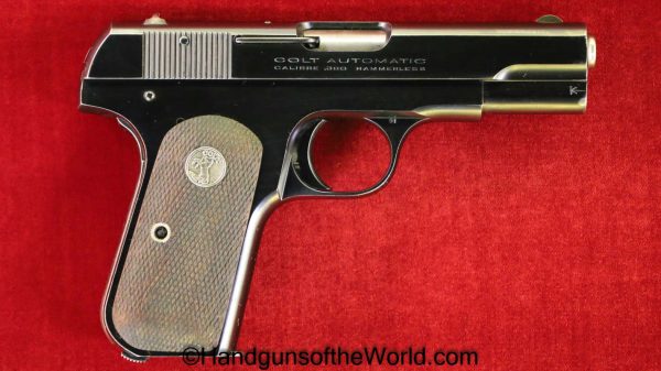 Colt, 1908, .380, 1929, Pocket, Hammerless, 380, acp, auto, Handgun, Pistol, C&R, Collectible, Model, Americana, American, USA, US, Pocket Hammerless