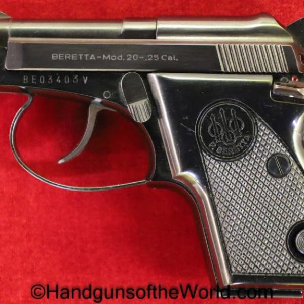 Beretta, Model 20, .25, 25, Italy, Italian, Handgun, Pistol, Collectible, VP, Vest Pocket, acp, auto, 6.35, 6.35mm, Model, 20, Hand gun, Classic