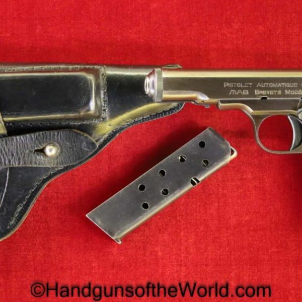 MAB, Model D, 7.65mm, German, WWII, Full Rig, Outstanding, Handgun, Pistol, C&R, Collectible, Germany, WW2, D, Model, French, France, 32, .32, 7.65, acp