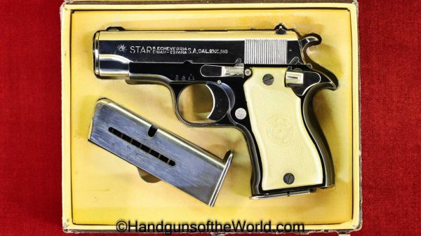 Star, DK, Starfire, .380, Dual Tone, with Box, Boxed, 380, acp, auto, Spain, Spanish, Handgun, Pistol, C&R, Collectible, 1959, Dual-Tone, Pocket