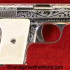 Astra, 200, 6.35mm, Factory Engraved, Nickel, Factory Nickel, Engraved, Spain, Spanish, Firecat, 1952, Handgun, Pistol, C&R, Collectible, VP, Vest Pocket
