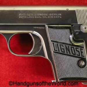 Lignose, Model 2, 6.35mm, Model II, 6.35, 25, .25, acp, auto, Handgun, Pistol, C&R, Collectible, VP, Vest Pocket, German, Germany, Model, 2, II