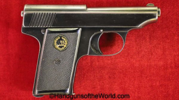 Menz, Model II, 6.35mm, Vest Pocket, VP, German, Germany, Handgun, Pistol, C&R, Collectible, 6.35, 25, .25, acp, auto, Model 2, Model, 2, II, Hand gun