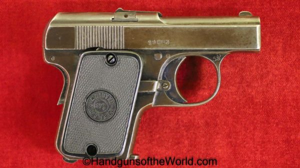 Melior, Vest Pocket, 6.35mm, Tiny, Perfectionne, Belgian, Belgium, 6.35, 25, .25, acp, auto, VP, Handgun, Pistol, C&R, Collectible, Hand gun