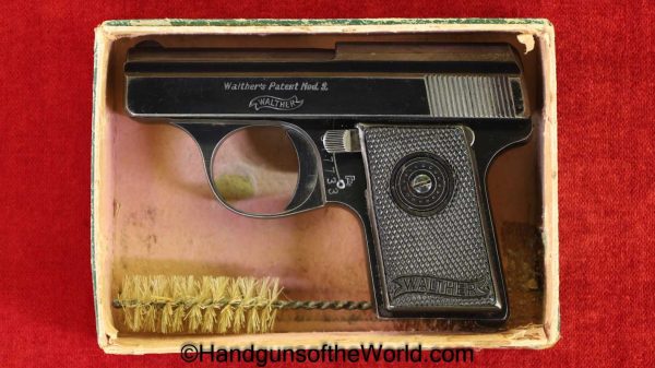 Walther, Model 9, 6.35mm, Late Type, with Box, Boxed, German, Germany, Handgun, Pistol, C&R, Collectible, VP, Vest Pocket, 6.35, 25, .25, acp, auto