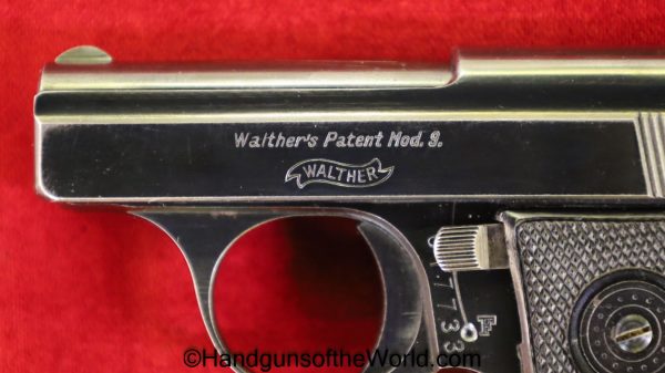 Walther, Model 9, 6.35mm, Late Type, with Box, Boxed, German, Germany, Handgun, Pistol, C&R, Collectible, VP, Vest Pocket, 6.35, 25, .25, acp, auto