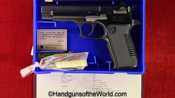 Star, Colt, Model 30M, 9mm, USA, XM9, Program, with Provenance, 30M, Model, handgun, pistol, collectible, lettered, with letter, Spain, Spanish, American