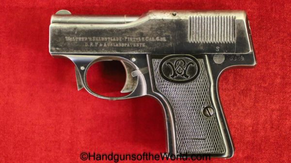 Walther, Model 1, 6.35mm, 1st, Variation, First, Variant, Handgun, Pistol, C&R, Collectible, German, Germany, VP, Vest Pocket, 6.35, 25, .25, acp, auto
