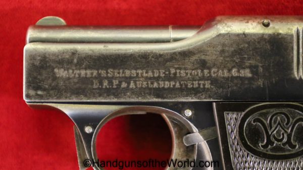 Walther, Model 1, 6.35mm, 1st, Variation, First, Variant, Handgun, Pistol, C&R, Collectible, German, Germany, VP, Vest Pocket, 6.35, 25, .25, acp, auto