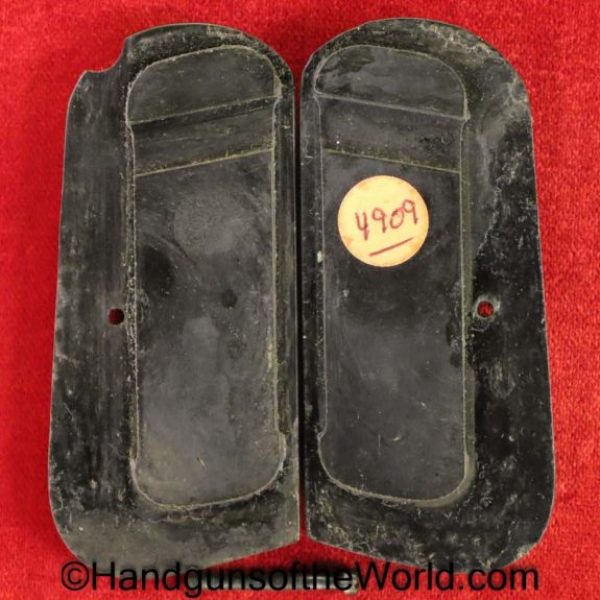 Colt, 1903, 1908, Grips, Hard, rubber, black, original, collectible, handgun, pistol, model, pair, set, grip, pocket, hammerless, pocket hammerless