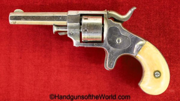 Ethan Allen, .22, Side Hammer, Revolver, Handgun, Antique, Non-FFL, Non FFL, Americana, Bone Grips, 22, Allen, Ethan, Side, Hammer, American, USA, US