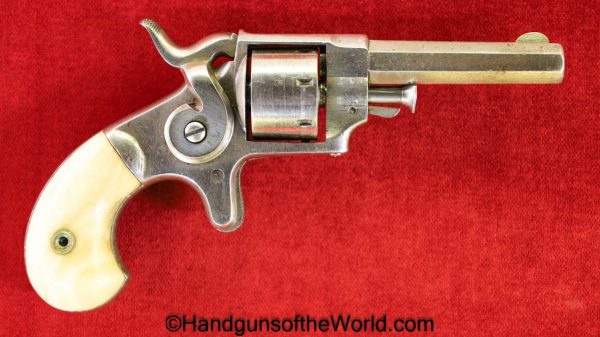 Ethan Allen, .22, Side Hammer, Revolver, Handgun, Antique, Non-FFL, Non FFL, Americana, Bone Grips, 22, Allen, Ethan, Side, Hammer, American, USA, US