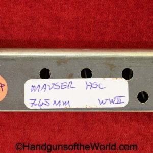 Mauser, HSc, 7.65mm, WWII, era, Magazine, Clip, Mag, Original, Collectible, WW2, Handgun, Pistol, German, Germany, Hand gun, 32, .32, acp, auto, 7.65