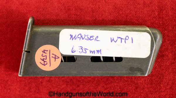 Mauser, WTPI, 6.35mm, Magazine-Clip, Magazine, Mag, Clip, WTP, I, 1, German, Germany, 6.35, 25, .25, acp, auto, WTP-I, WTP-1, 6.35, 25, .25, acp, auto
