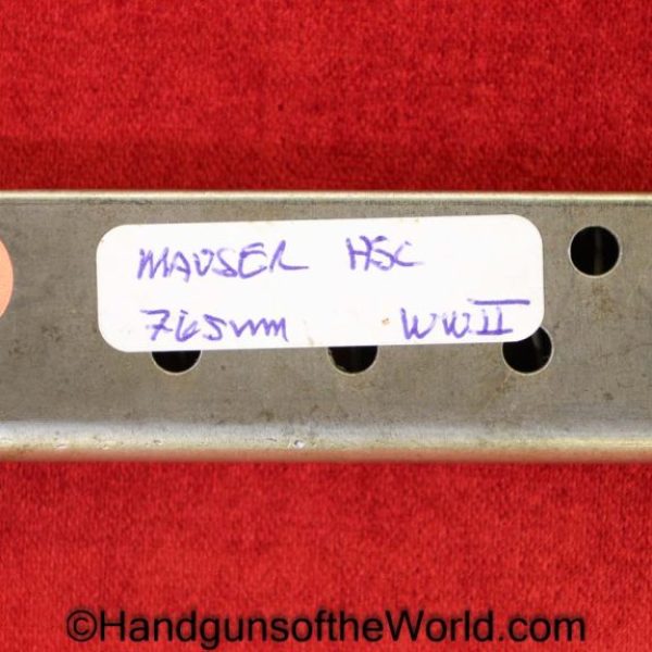 Mauser, HSc, 7.65mm, WWII, era, Magazine, Clip, Mag, Original, Collectible, WW2, Handgun, Pistol, German, Germany, Hand gun, 32, .32, acp, auto, 7.65