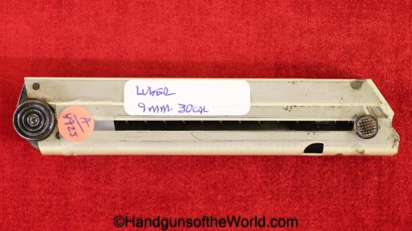 Luger, P.08, 9mm, .30, Magazine, Clip, Mag, Repro, Collectible, P08, P 08, P-08, 30, Plastic, Black, Base, 7.65, 7.65mm, Para, Parabellum, Reproduction