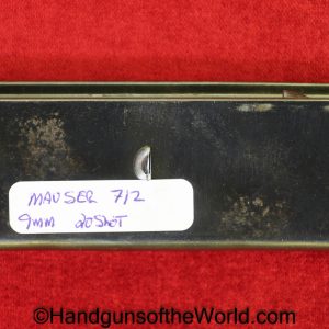Mauser, 712, Schnellfeuer, 9mm, 20 Round, Magazine-Clip, M712, Magazine, Mag, Clip, Original, Collectible, German, Germany, 20, Round, Rd, 14761, #14761