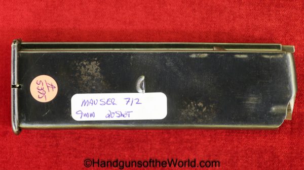 Mauser, 712, Schnellfeuer, 9mm, 20 Round, Magazine-Clip, M712, Magazine, Mag, Clip, Original, Collectible, German, Germany, 20, Round, Rd, 14761, #14761