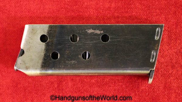 Colt, 1908, .25, Magazine, Clip, Mag, Original, Collectible, Handgun, Pistol, 25, acp, auto, 6.35, 6.35mm, VP, Vest Pocket, Model, American, US, USA