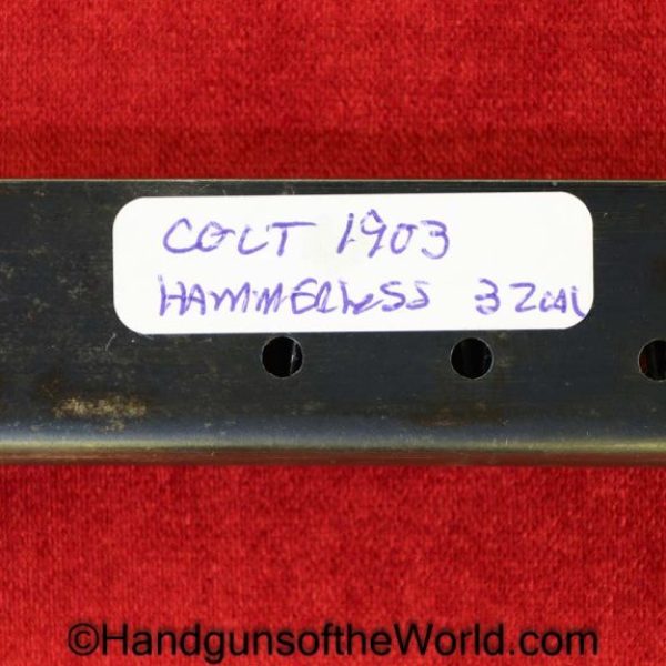 Colt, 1903, Hammerless, .32acp, 1st, Issue, Magazine, Clip, Mag, Original, Collectible, First, Pattern, Pocket, 32, .32, acp, auto, 7.65, 7.65mm, Handgun