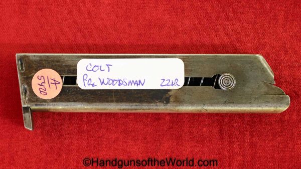Colt, Pre-Woodsman, .22lr, Magazine-Clip, Magazine, Mag, Clip, Pre Woodsman, Original, Collectible, 22, .22, 22lr, Handgun, Pistol, Hand gun, American
