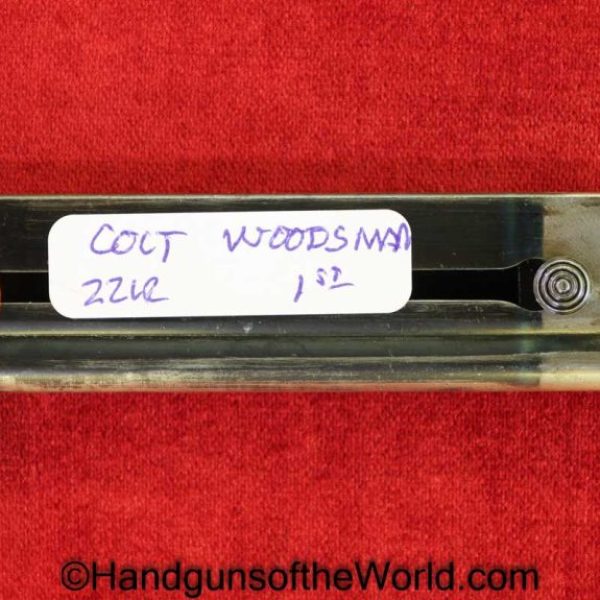 Colt, Woodsman, First,1st, Issue, Type, 22, .22, .22lr, Magazine, Clip, Mag, Original, Handgun, Hand gun, Pistol, USA, American, America, Blue, Blued